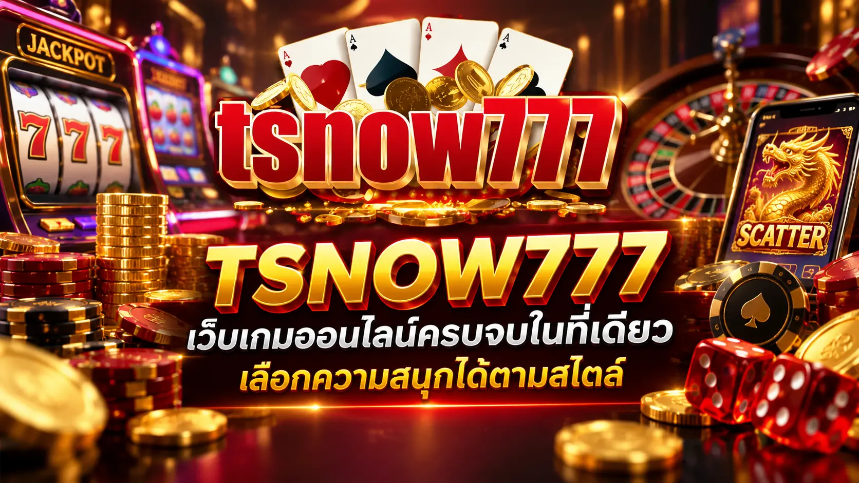 TSNOW777 เว็บเกมออนไลน์ครบจบในที่เดียว เลือกความสนุกได้ตามสไตล์