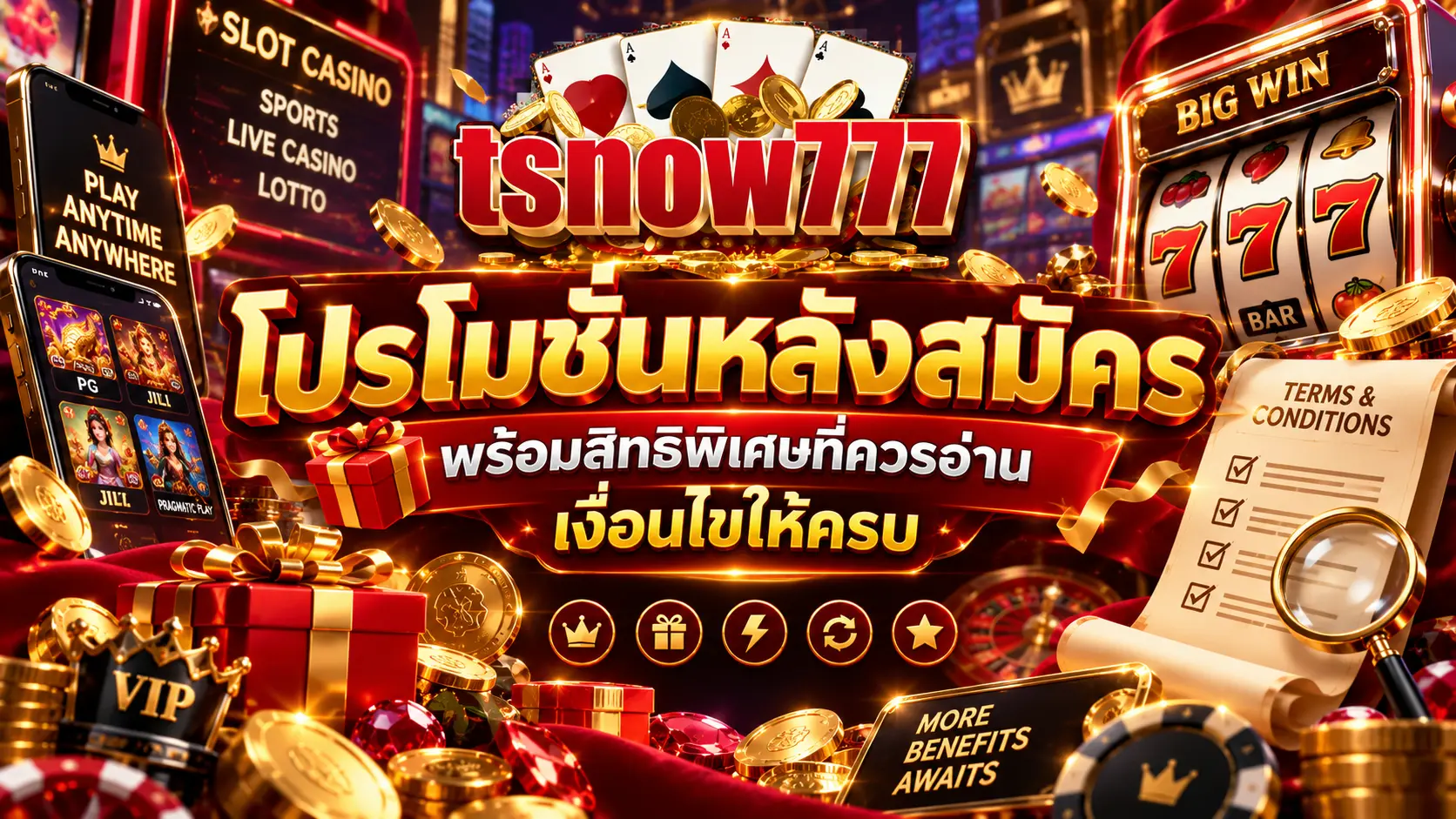 โปรโมชั่นหลังสมัคร พร้อมสิทธิพิเศษที่ควรอ่านเงื่อนไขให้ครบ